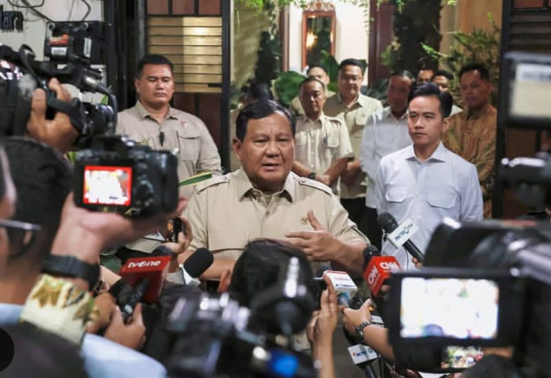 Presiden Prabowo Subianto saat konferensi pers (Instagram Prabowo Subianto) 
