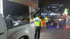 Petugas kepolisian Ditlantas Polda Banten