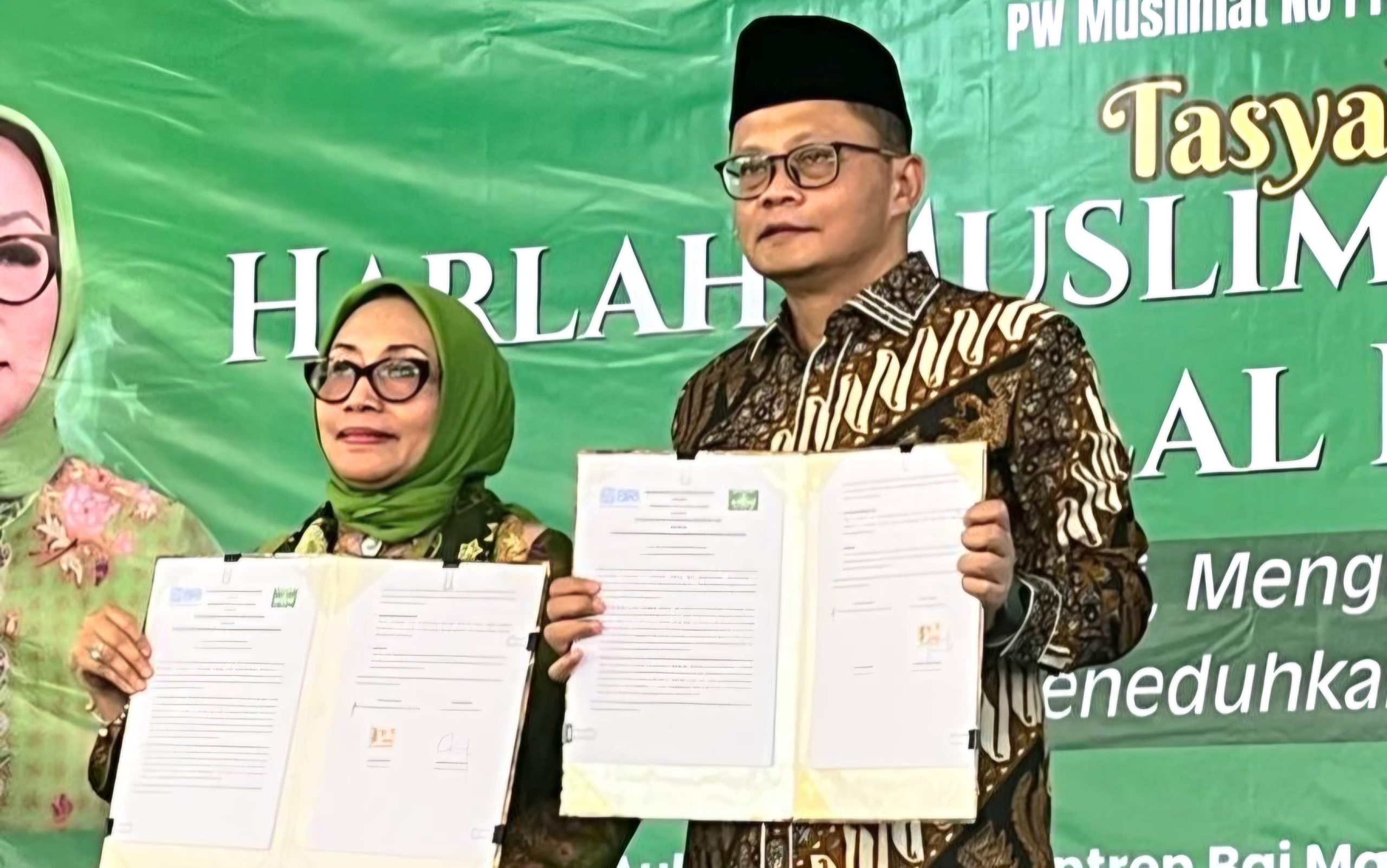 Peringatan Hari Lahir (Harlah) ke-80 Muslimat NU di Serang, Banten, Sabtu (25/4/2026).
